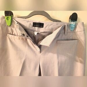 "Attention" Gray Dress Capris‎ with Cuffed Hem and Tailored Fit (Size 8)